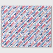 "Ik hou van Trump omdat hij van Amerika houdt" Cadeaupapier (Vlak)