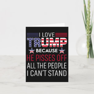 Ik hou van Trump omdat hij van de mensen is die ik Kaart