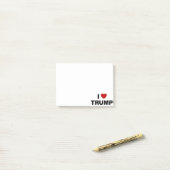 Ik hou van Trump Post-it® Notes (Op bureau)
