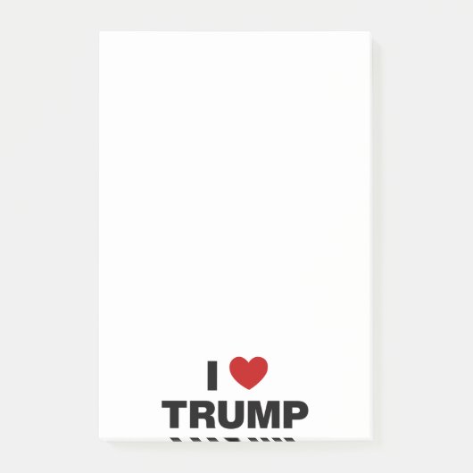 Ik hou van Trump Post-it® Notes (Voorkant)
