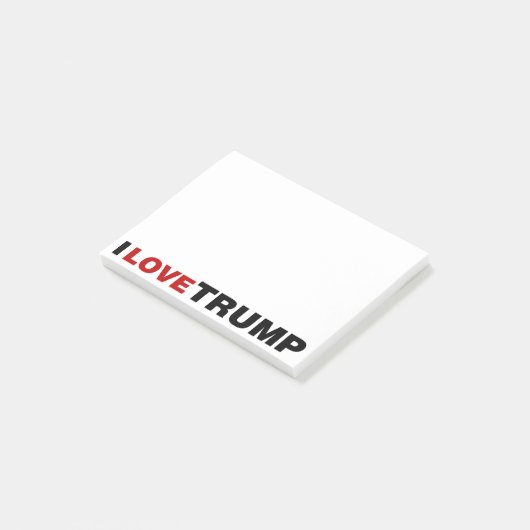 Ik hou van Trump Post-it® Notes (Schuin)