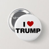 Ik hou van Trump Ronde Button 5,7 Cm (Voorkant /achterkant)