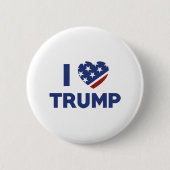 Ik hou van Trump Ronde Button 5,7 Cm (Voorkant)