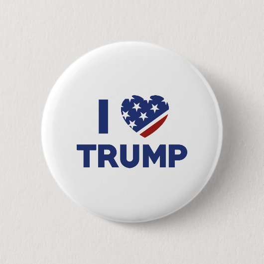 Ik hou van Trump Ronde Button 5,7 Cm (Voorkant)