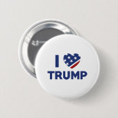 Ik hou van Trump Ronde Button 5,7 Cm (Voorkant /achterkant)