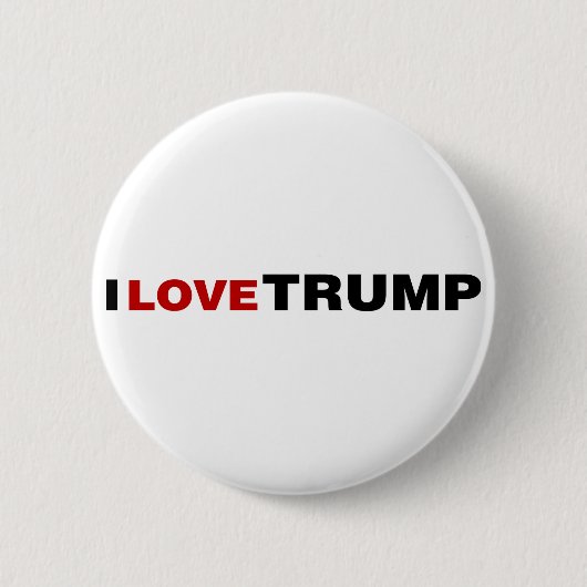 Ik hou van Trump Ronde Button 5,7 Cm (Voorkant)