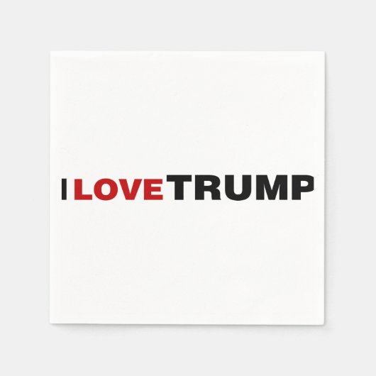 Ik hou van Trump Servet (Voorkant)