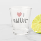Ik hou van Trump Shot Glas (Achterkant)