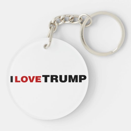 Ik hou van Trump Sleutelhanger (Achterkant)