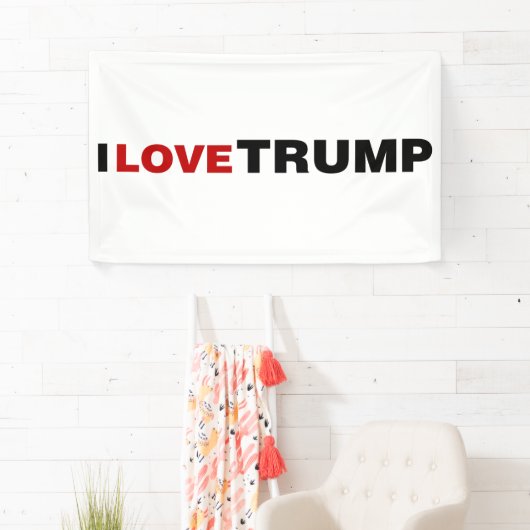 Ik hou van Trump Spandoek (Insitu)