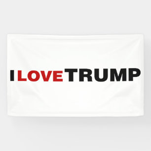 Ik hou van Trump Spandoek