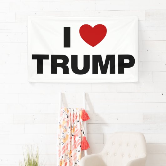 Ik hou van Trump Spandoek (Insitu)