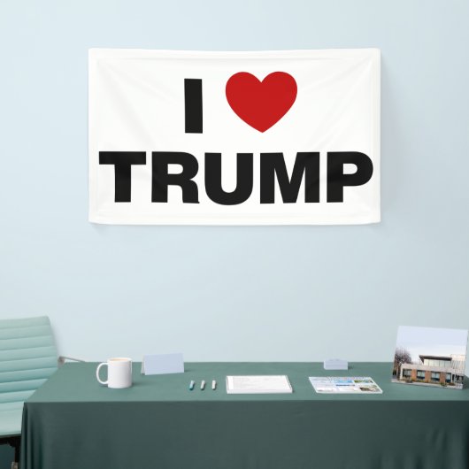Ik hou van Trump Spandoek (Beurs)