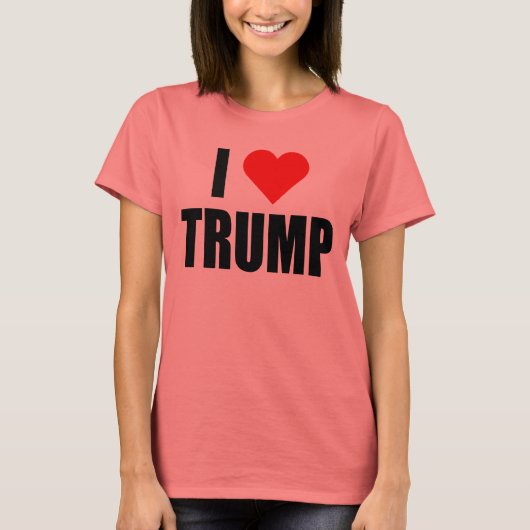 "Ik hou van TRUMP" T-shirt (Voorkant)