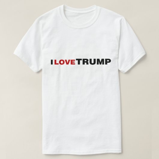 Ik hou van Trump T-shirt (Design voorkant)