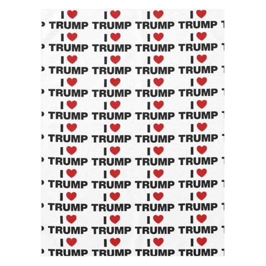 Ik hou van Trump Tafelkleed (Voorkant)