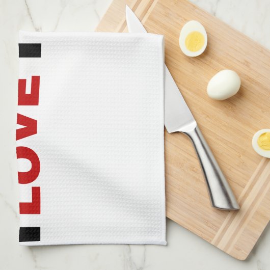 Ik hou van Trump Theedoek (Quarter Fold)