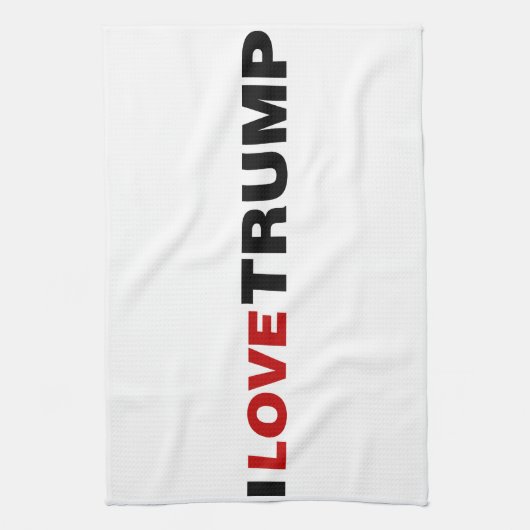 Ik hou van Trump Theedoek (Verticaal)