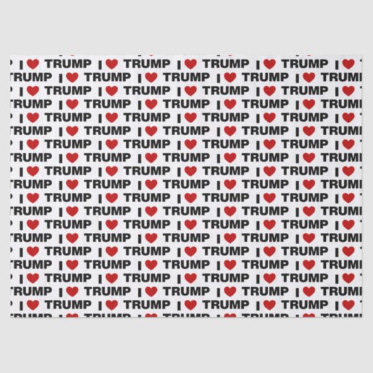 Ik hou van Trump Tissuepapier (Voorkant)