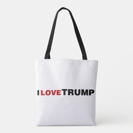 Ik hou van Trump Tote Bag (Achterkant)