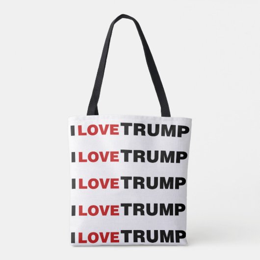 Ik hou van Trump Tote Bag (Achterkant)