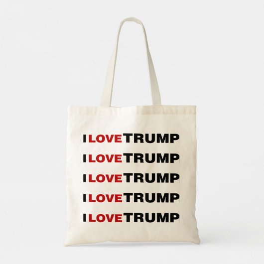 Ik hou van Trump Tote Bag (Achterkant)