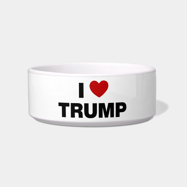 Ik hou van Trump Voerbakje (Voorkant)