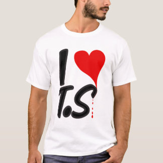 Ik hou van TS | Valentijnsdag liefhebbers koppels T-shirt
