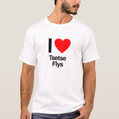 Ik hou van tseetseevliegen t-shirt (Voorkant)