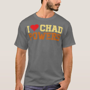Ik hou van Tsjaad Vintage Retrotekst T-shirt