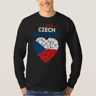 Ik hou van Tsjechië, trots op de Tsjechische vlag  T-shirt
