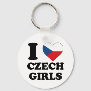 Ik hou van Tsjechische meisjes Sleutelhanger