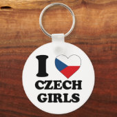Ik hou van Tsjechische meisjes Sleutelhanger (Voorkant)