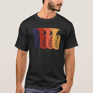 Ik hou van Tuba-instrument T-shirt