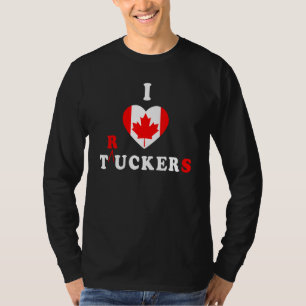 Ik hou van Tucker Funny Trucker Freedom Convoy 202 T-shirt