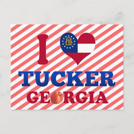 Ik hou van Tucker, Georgia Briefkaart (Voorkant)