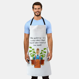 Ik hou van tuinieren, het is een plek waar ik meze schort