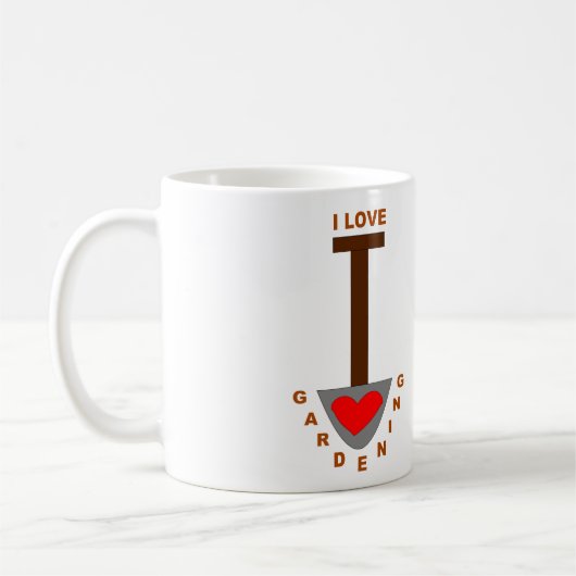 Ik Hou Van Tuinieren Spade Mok (Links)
