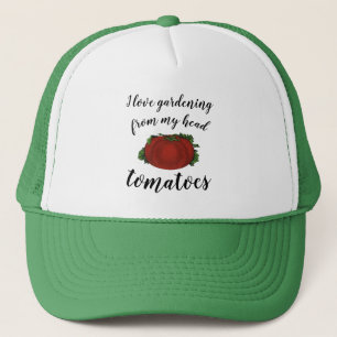 Ik hou van tuinieren van top tot teen Tomaten Trucker Pet