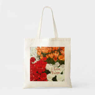 Ik hou van tulpen tote bags Tulp Bloemen Totes Bag