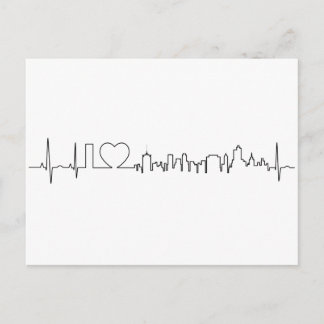 Ik hou van Tulsa in een uitzonderlijke stijl Briefkaart