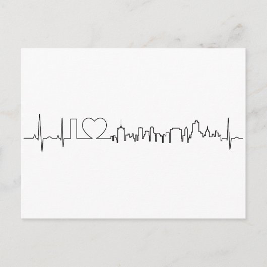 Ik hou van Tulsa in een uitzonderlijke stijl Briefkaart (Voorkant)