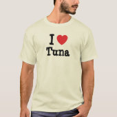 Ik hou van Tuna hart T-Shirt (Voorkant)