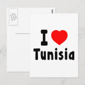 Ik hou van Tunesië. Briefkaart (Voorkant / Achterkant)