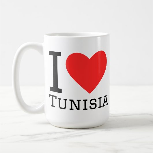 Ik hou van Tunesië  Koffiemok (Links)