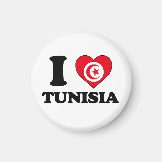 Ik hou van Tunesië Magneet (Voorkant)