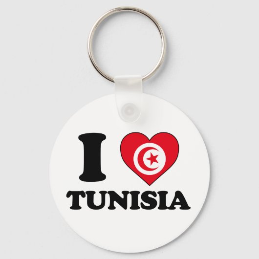 Ik hou van Tunesië Sleutelhanger (Voorkant)