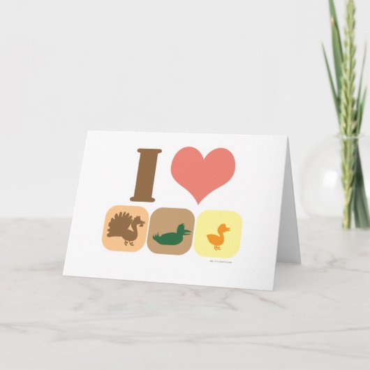 Ik hou van Turducken! Feestdagen Kaart (Voorkant)
