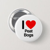 Ik hou van turfmoerassen ronde button 5,7 cm (Voorkant /achterkant)