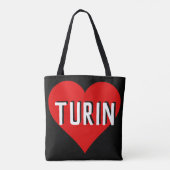 Ik hou van Turijn, Italië. Tote Bag (Achterkant)